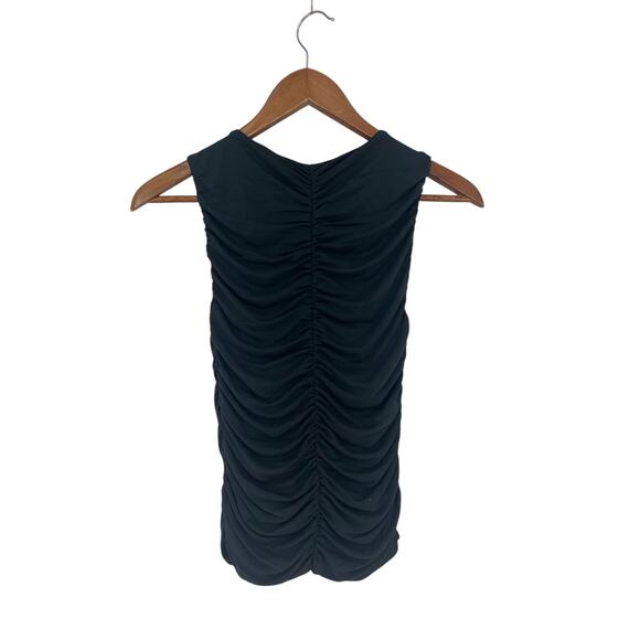 Rag & Bone Christy Ruched Tank in Black - Picture 9 of 12